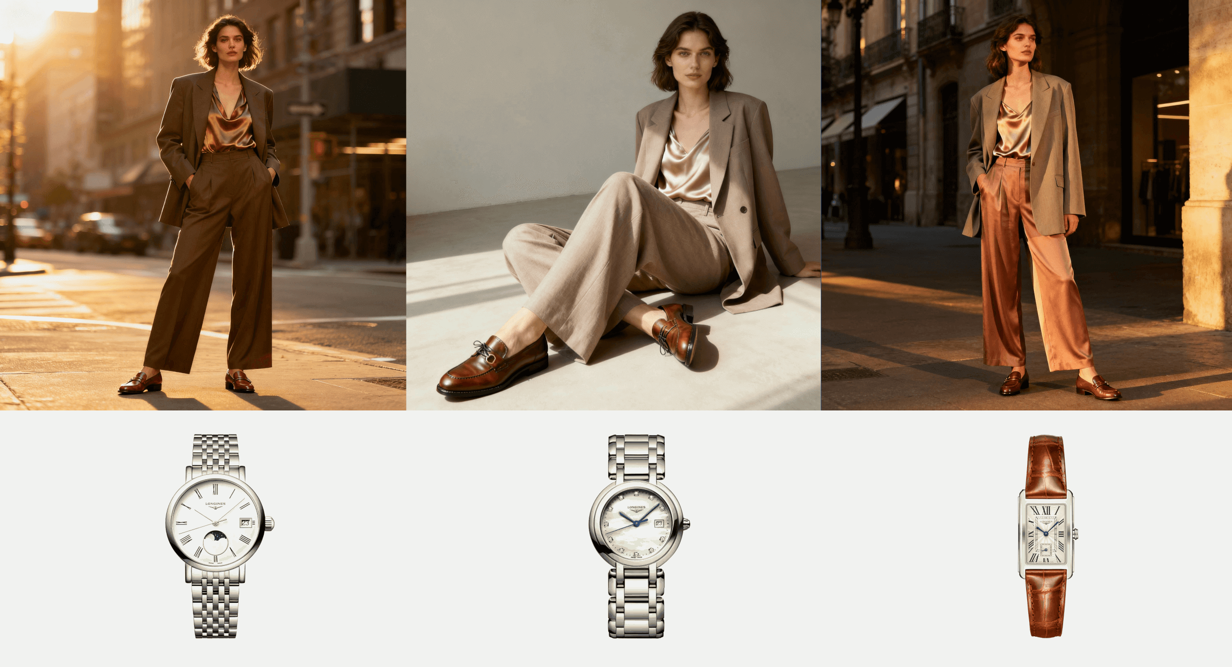 stylizacja z zegarkiem longines - numer 1