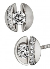 Schaffrath Kolczyki Calla Cally 217 Białe złoto